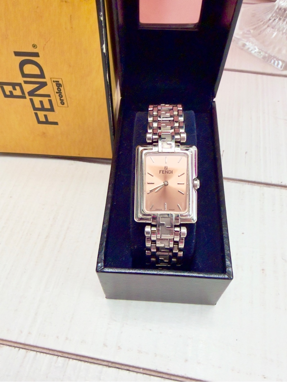 New Fendi Vintage  Silver / Rose Gold Watch